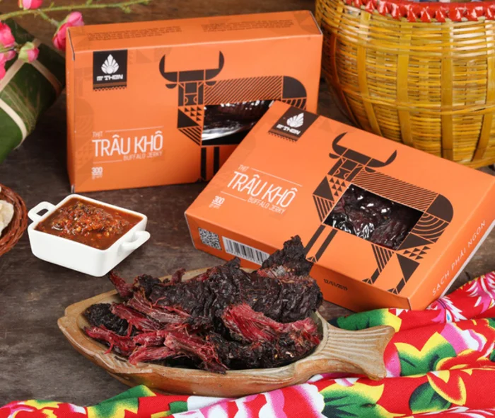 In hộp giấy đựng thịt trâu sấy giúp doanh nghiệp tăng lợi nhuận, ghi dấu ấn thương hiệu