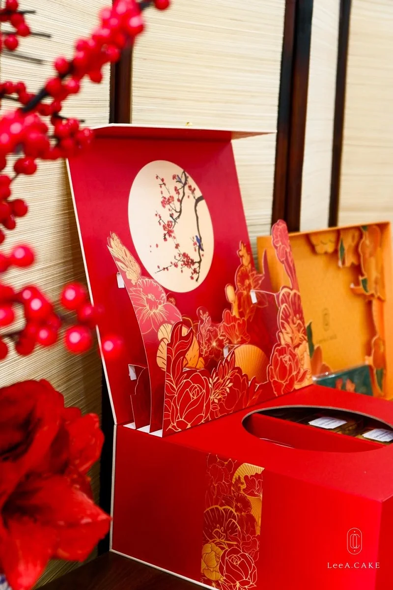 Popup 3D tăng thêm vẻ sang trọng và đẳng cấp cho hộp quà Leea Cake