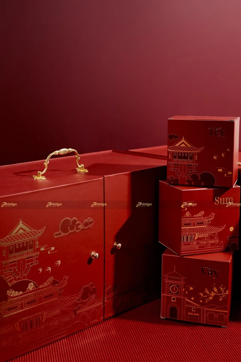 Hộp có quai xách mạ đồng