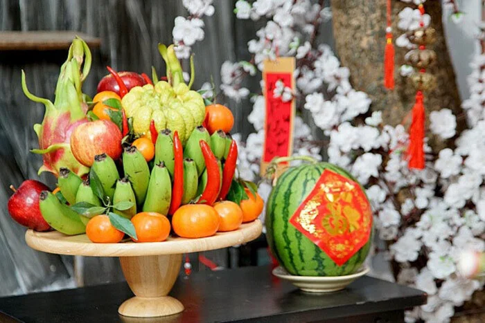 Mâm ngũ quả ngày Tết