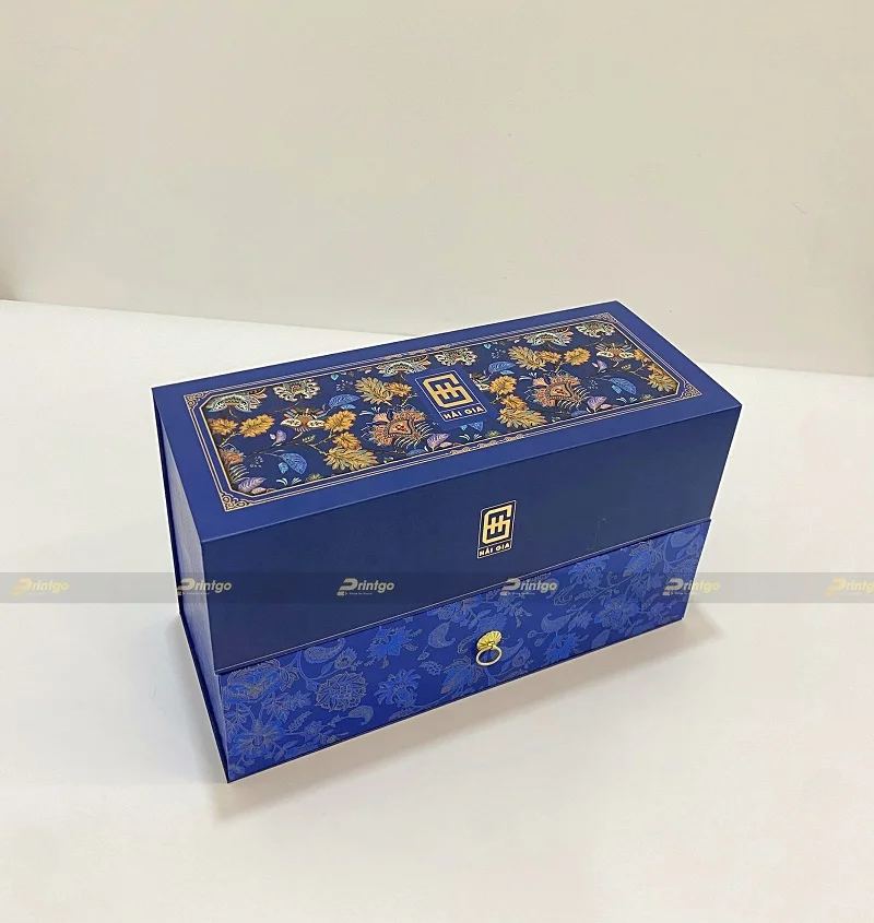 Hộp đựng yến chưng hai tầng của thương hiệu Hải Gia