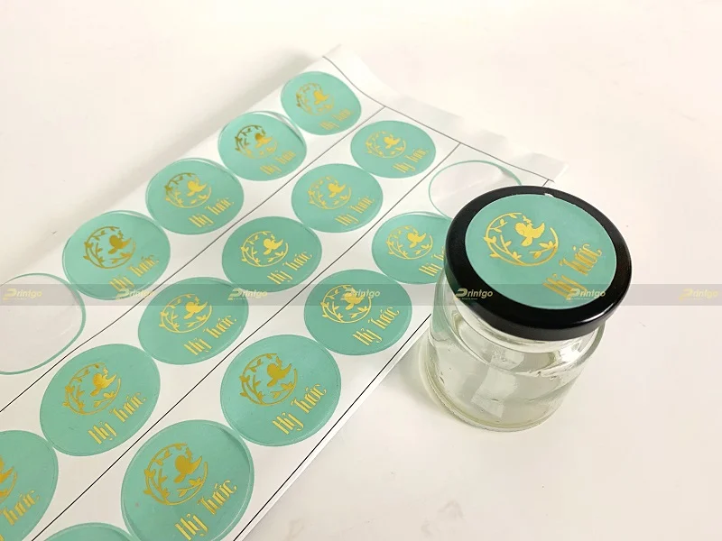 Tem nhãn decal cho hũ thủy tinh đựng yến chưng