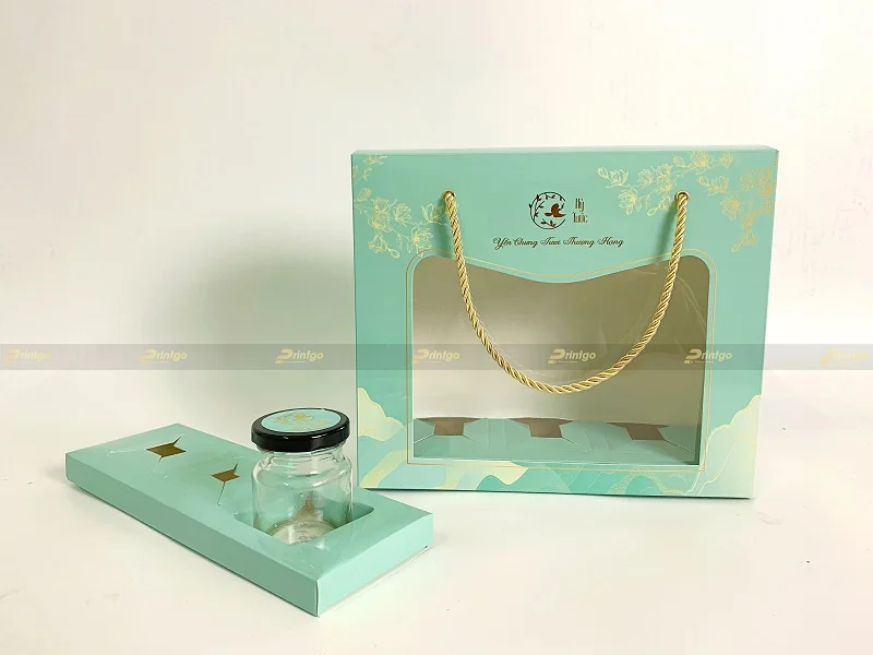 Hộp yến chưng Hỷ Tước có dây quai xách