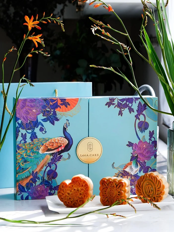 Hộp đựng bánh trung thu của thương hiệu Leea Cake