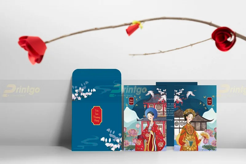 Lì xì và thiệp cảm ơn của thương hiệu yến sào Nam Phương Tiền Giang