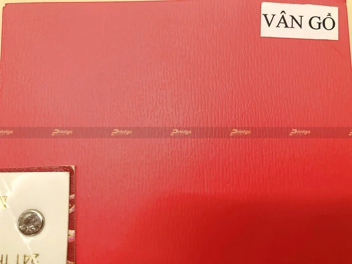 Mẫu cán vân trên giấy tại xưởng miền Nam của Printgo - Vân gỗ