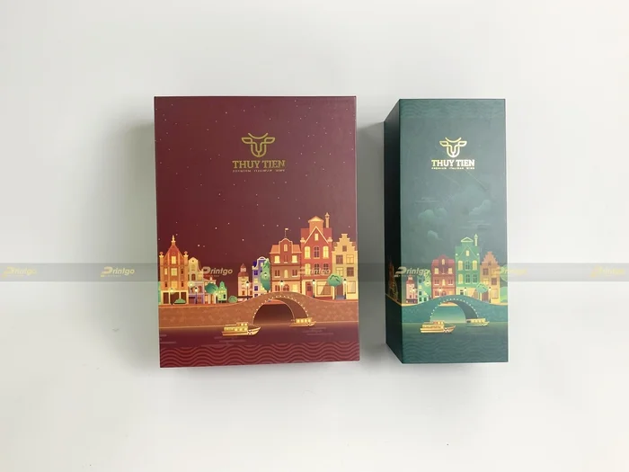 Hộp đựng rượu đơn và đôi Thủy Tiên