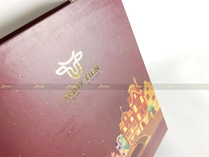 Ép kim logo, tên thương hiệu