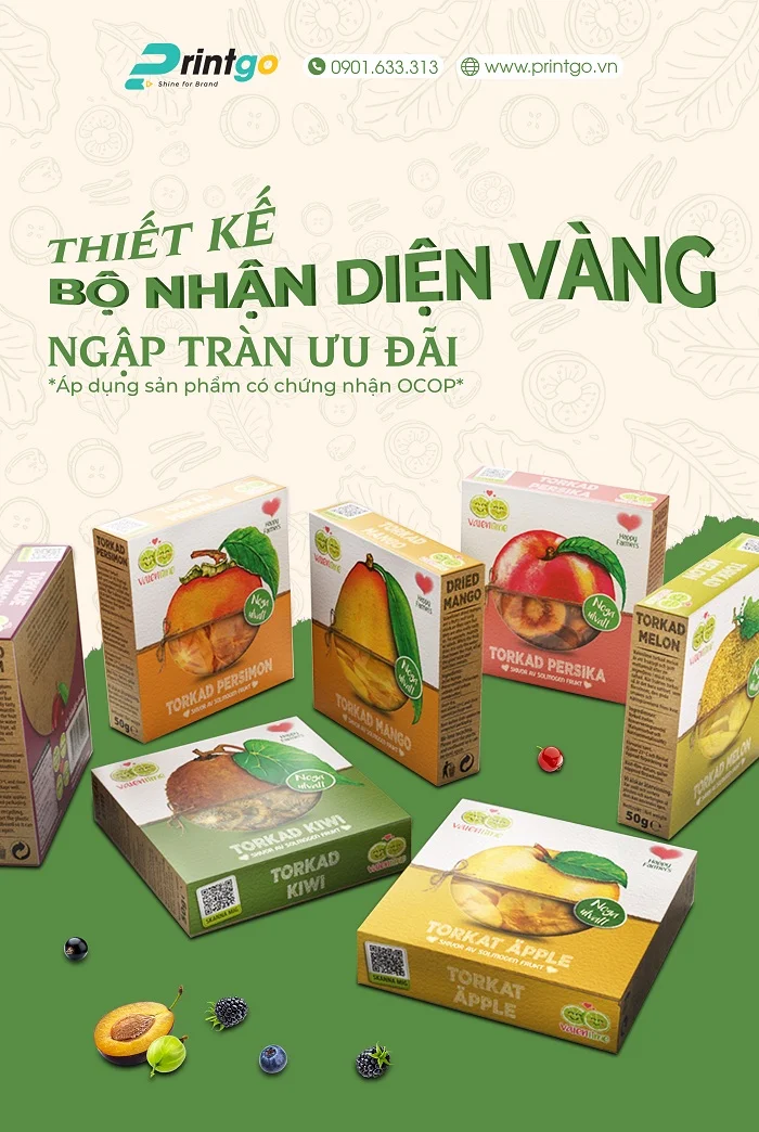 Chương trình khuyến mãi tặng gói thiết kế sản phẩm OCOP.