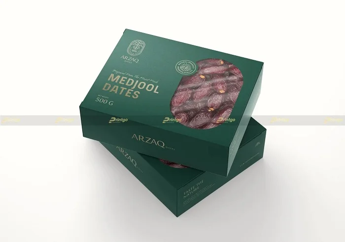 Hộp bao bì đựng hoa quả sấy do Printgo sản xuất.