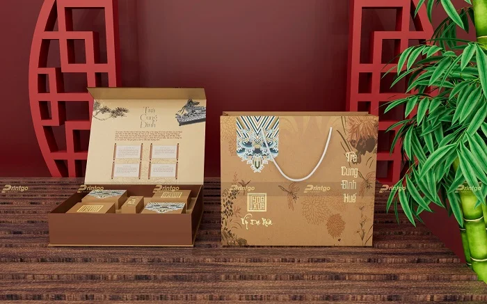 Thiết kế hộp đựng trà có kết cấu đơn giản, thuận tiện trong quá trình sử dụng và di chuyển