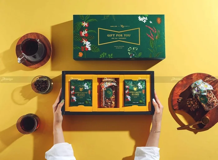 Bao bì đựng tả được thiết kế rất tinh tế.