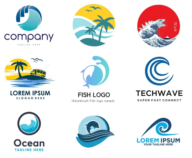 Thiết kế logo sáng tạo cho người mệnh Thủy.
