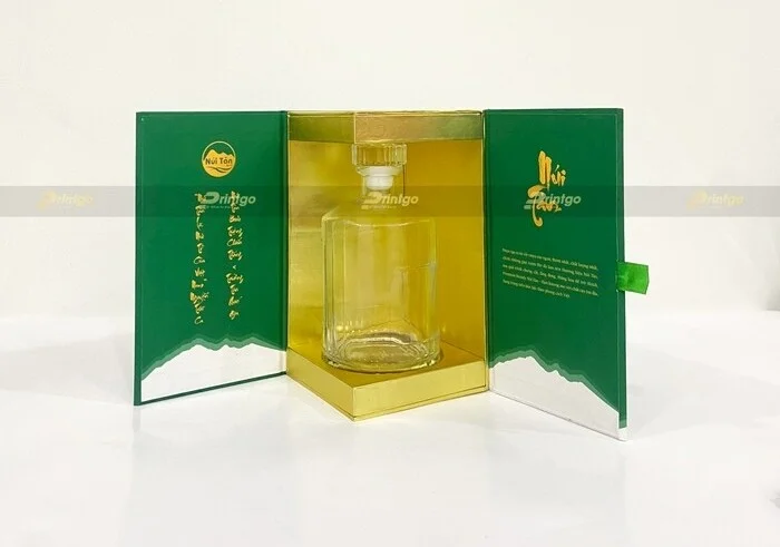 Hộp hai cánh mở góc cạnh