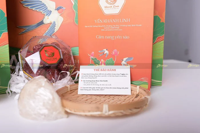 Phiếu bảo hành của thương hiệu yến sào Khánh Linh