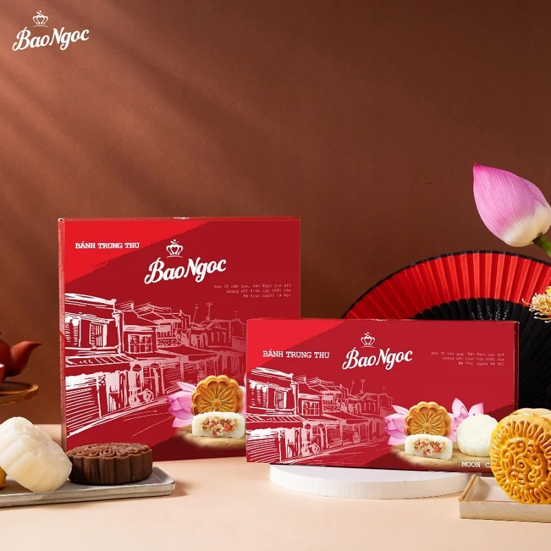 Set bánh trung thu Bảo Ngọc 4 bánh