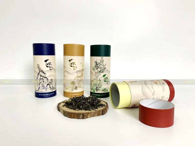 4 hộp trụ tròn con