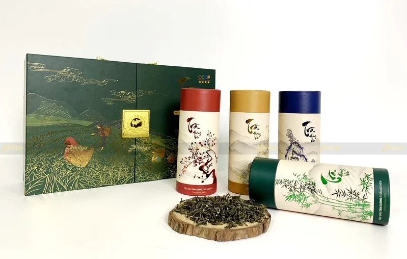 Vẻ ngoài sang trọng và đẳng cấp của hộp trà Hương Vân Trà
