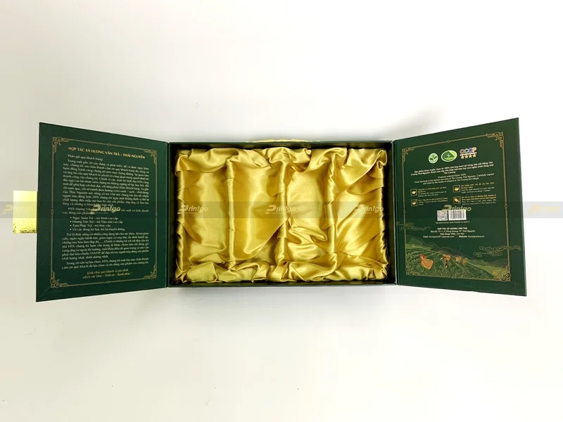 Khay định hình cứng cáp được bế theo kích thước của 4 hộp trụ tròn con