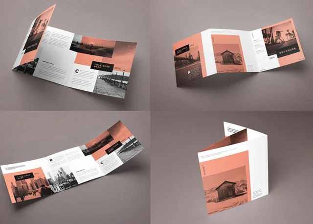 Mẫu brochure theo phong cách độc đáo.