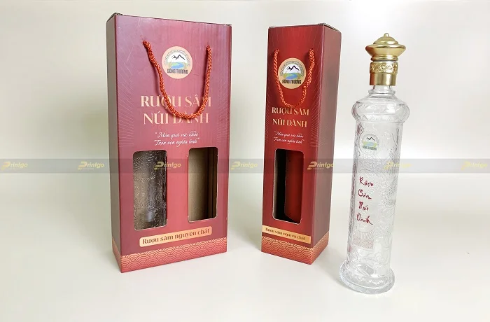 Bộ hộp rượu sâm danh núi Dành