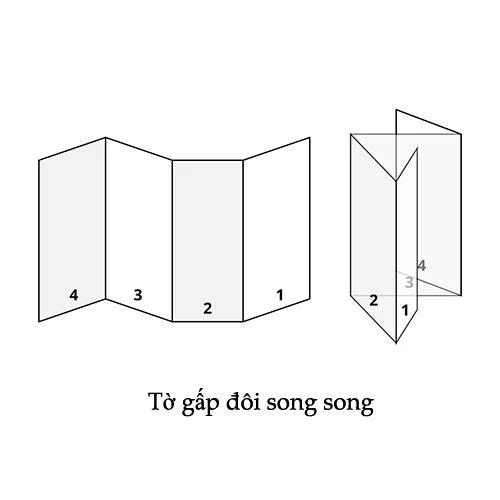Tờ gấp đôi song song