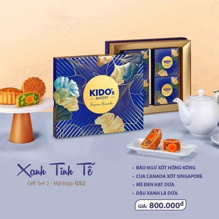 Hộp bánh cao cấp Xanh tinh tế