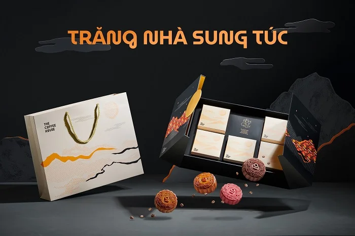Bánh trung thu The Coffee House có thiết kế ấn tượng
