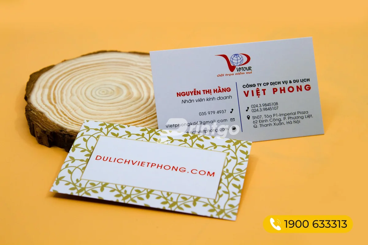 Name card được thiết kế phù hợp với nhiều ngành nghề.