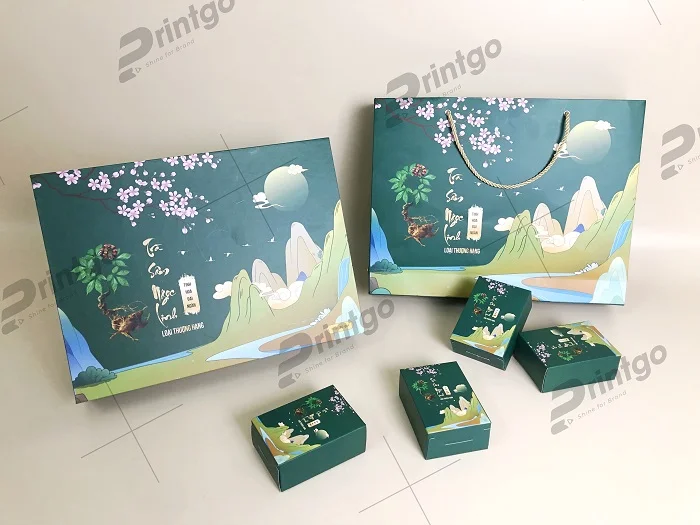Dự án sản xuất hộp đựng trà sâm Ngọc Linh của Printgo