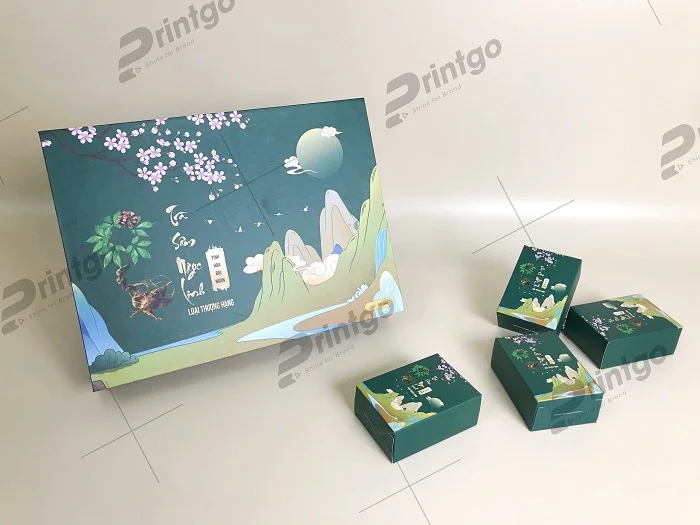 Hộp có màu xanh tươi mát