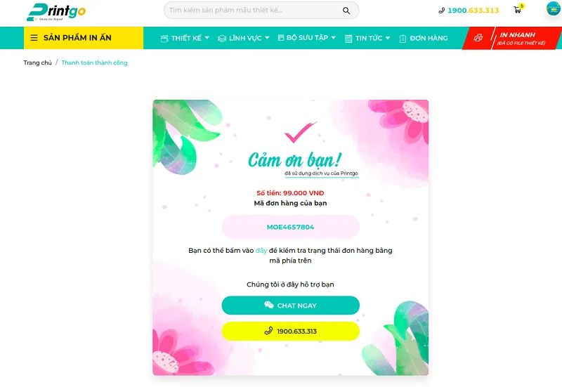 Hướng dẫn sử dụng tính năng đặt in combo Name Card online trên Website của Printgo