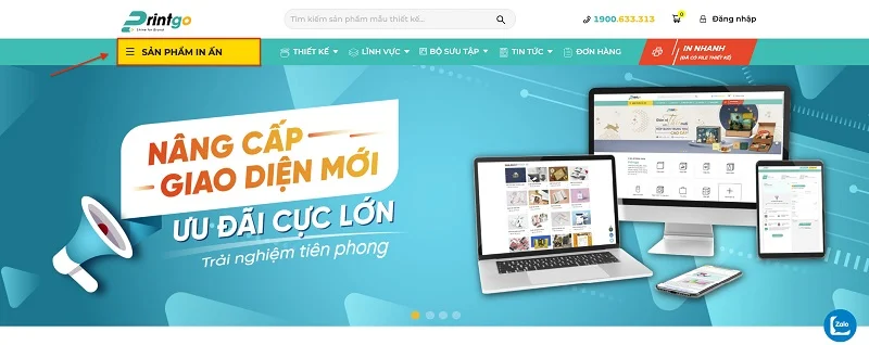 Hướng dẫn sử dụng tính năng đặt in combo Name Card online trên Website của Printgo