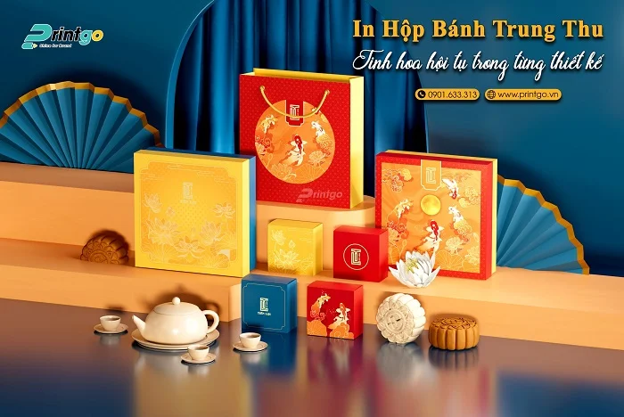 Bộ bao bì bánh trung thu cao cấp Tiến Lợi