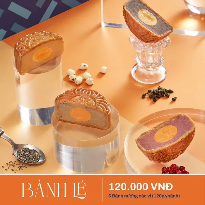 Bánh trung thu bán lẻ đầy đủ các vị