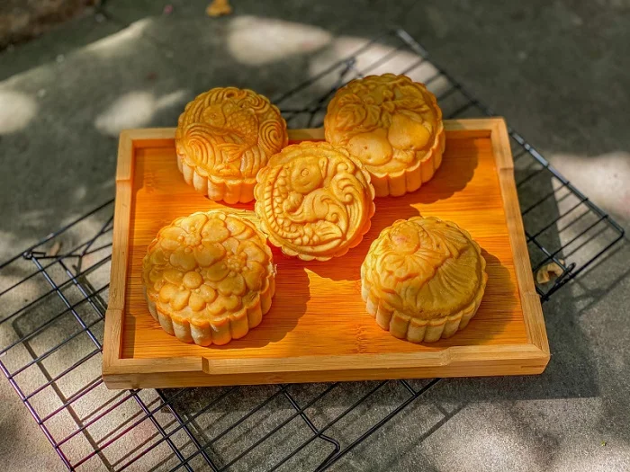 Bánh với hoa văn hấp dẫn