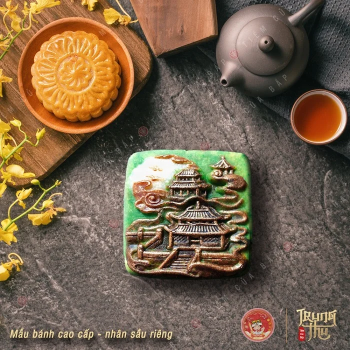 Bánh trung thu Homemade với hoa văn độc đáo