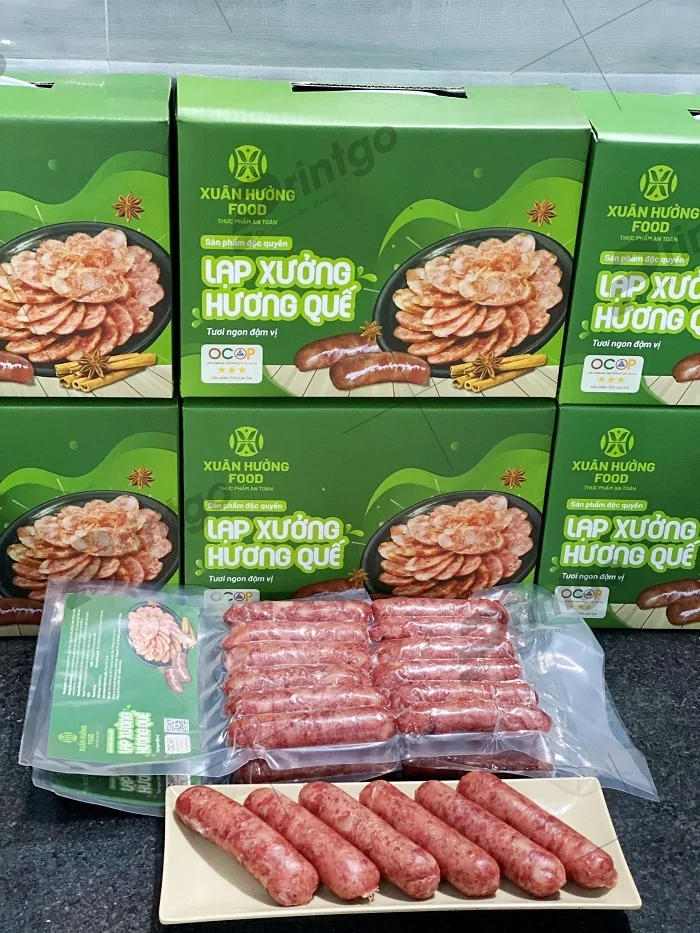 Bộ bao bì của Xuân Hưởng Food