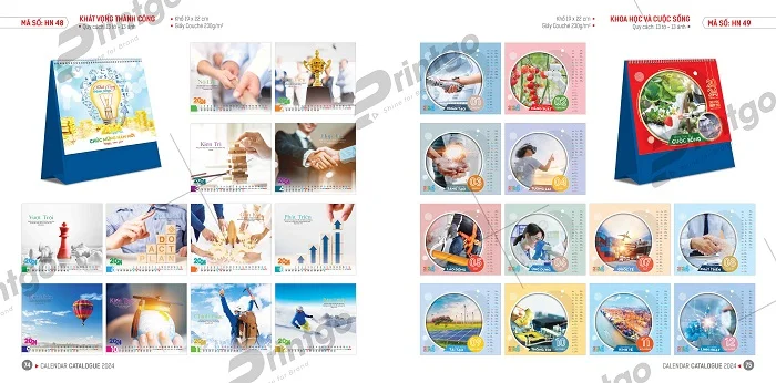 Lịch để bàn Hoa Niên tiện lợi