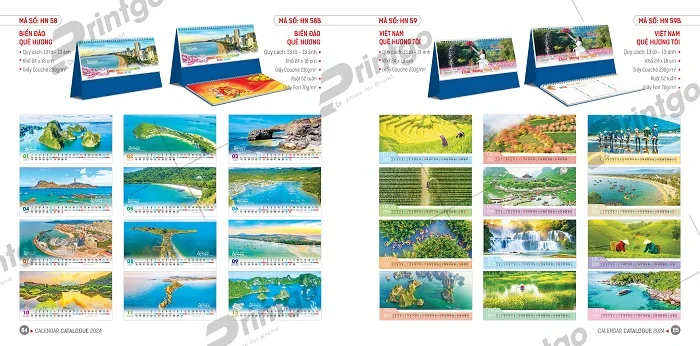 Lịch để bàn Hoa Niên tiện lợi