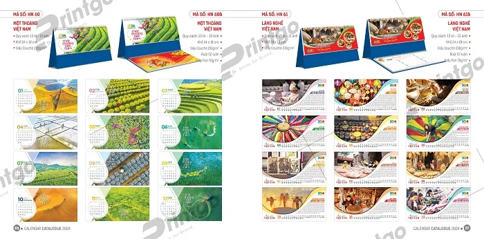 Lịch để bàn Hoa Niên tiện lợi