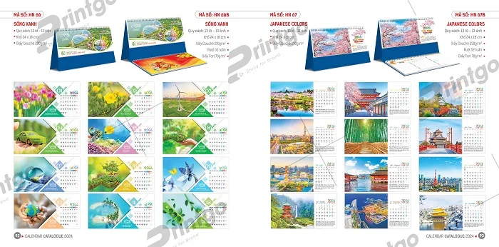 Lịch để bàn Hoa Niên tiện lợi