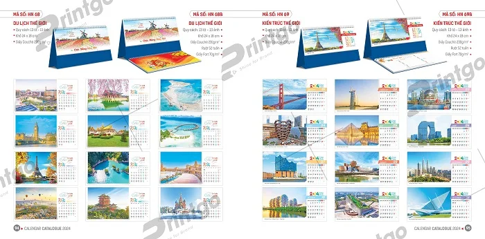 Lịch để bàn Hoa Niên tiện lợi