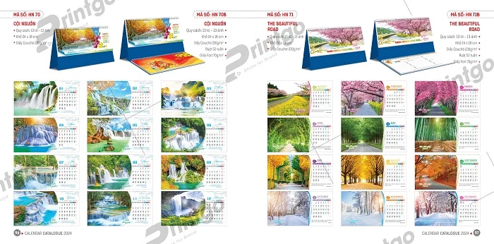 Lịch để bàn Hoa Niên tiện lợi