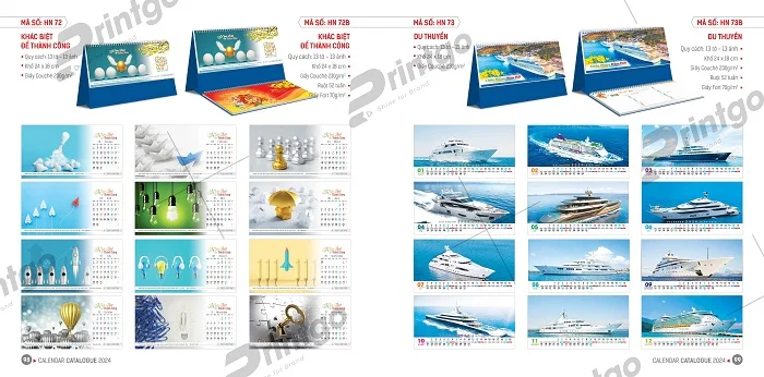 Lịch để bàn Hoa Niên tiện lợi