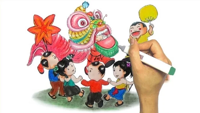 Tranh vẽ trung thu truyền thống
