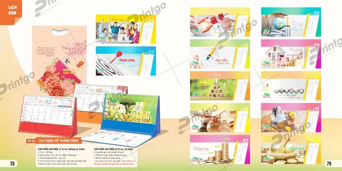 Lịch để bàn An Hảo 2024