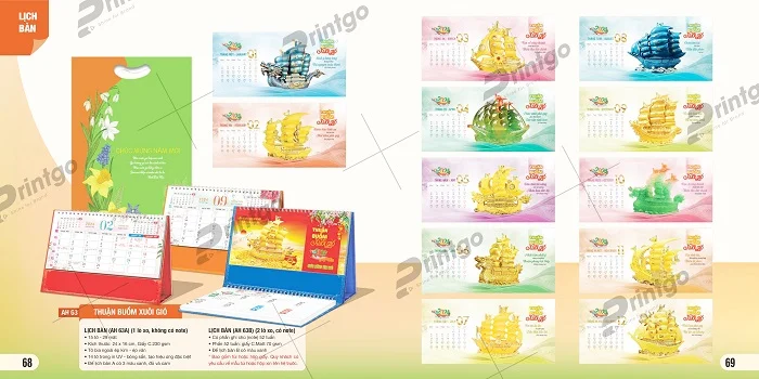 Lịch để bàn An Hảo 2024