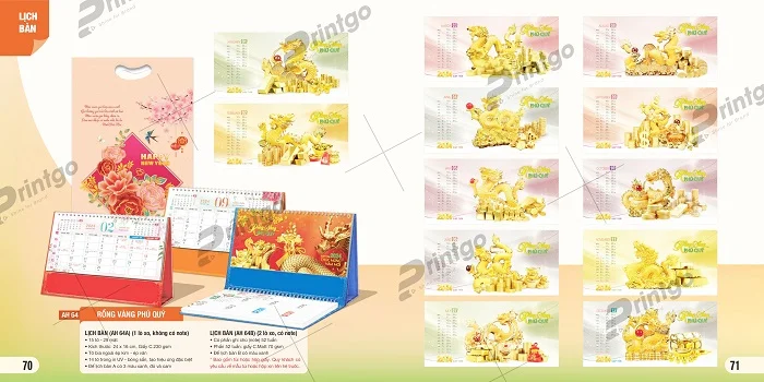 Lịch để bàn An Hảo 2024