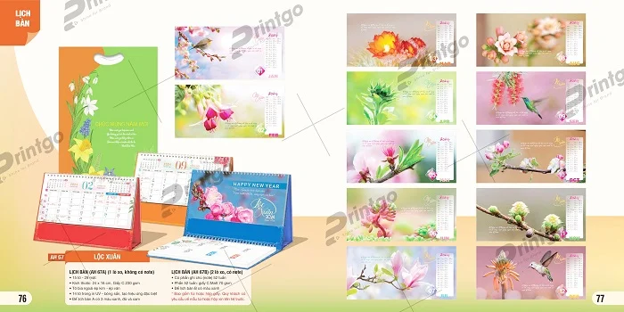 Lịch để bàn An Hảo 2024